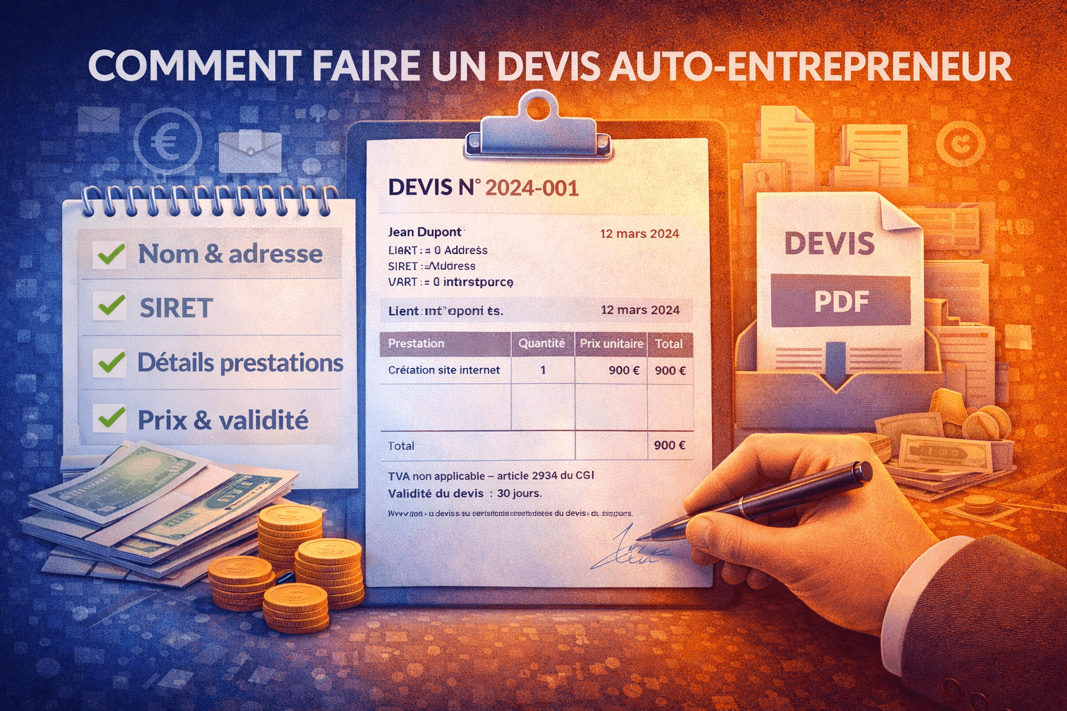 faire devis autoentrepreneur