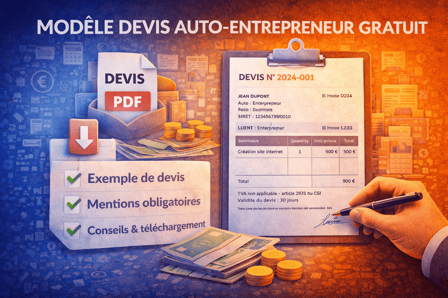 modele devis auto-entrepreneur